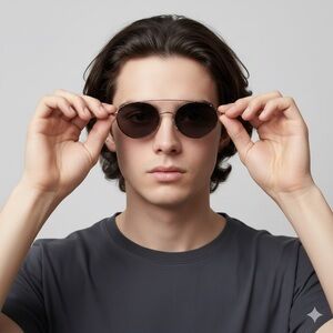 Vintage Tortoise Small Oval Glasses Frames w/ Sun Clips - made in Italy! 🇮🇹